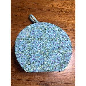 Vintage Turquoise Hair Dryer Bonnet Cap With Case